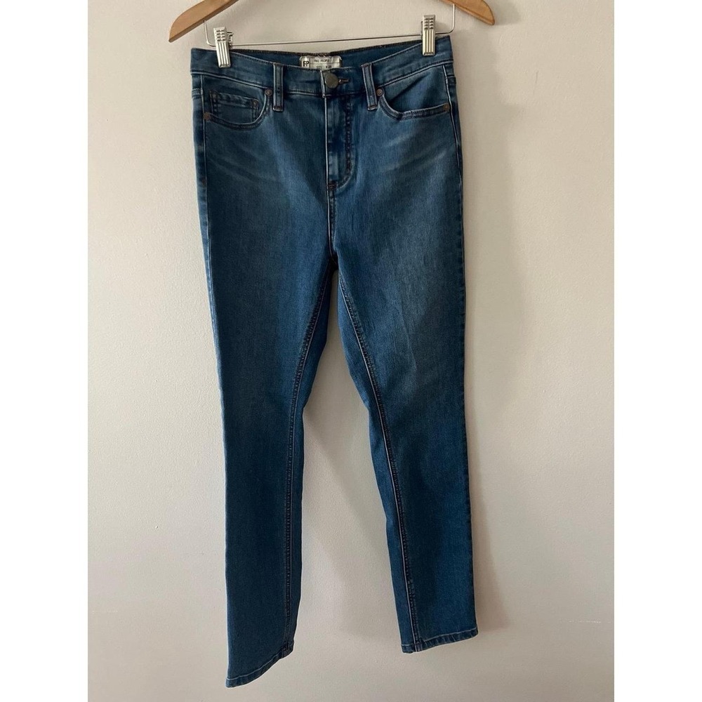 Free People Women's Mid Rise Stretch Skinny Jeans Size 28